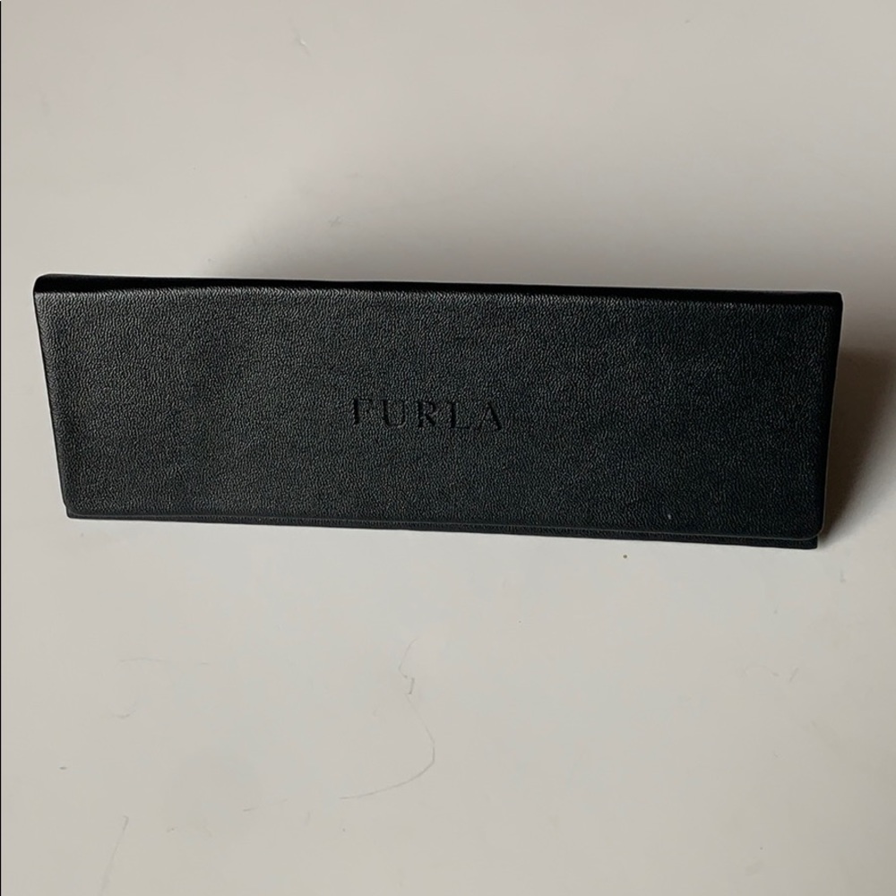 Furla Women’s Black Leather Triangular Glass Case